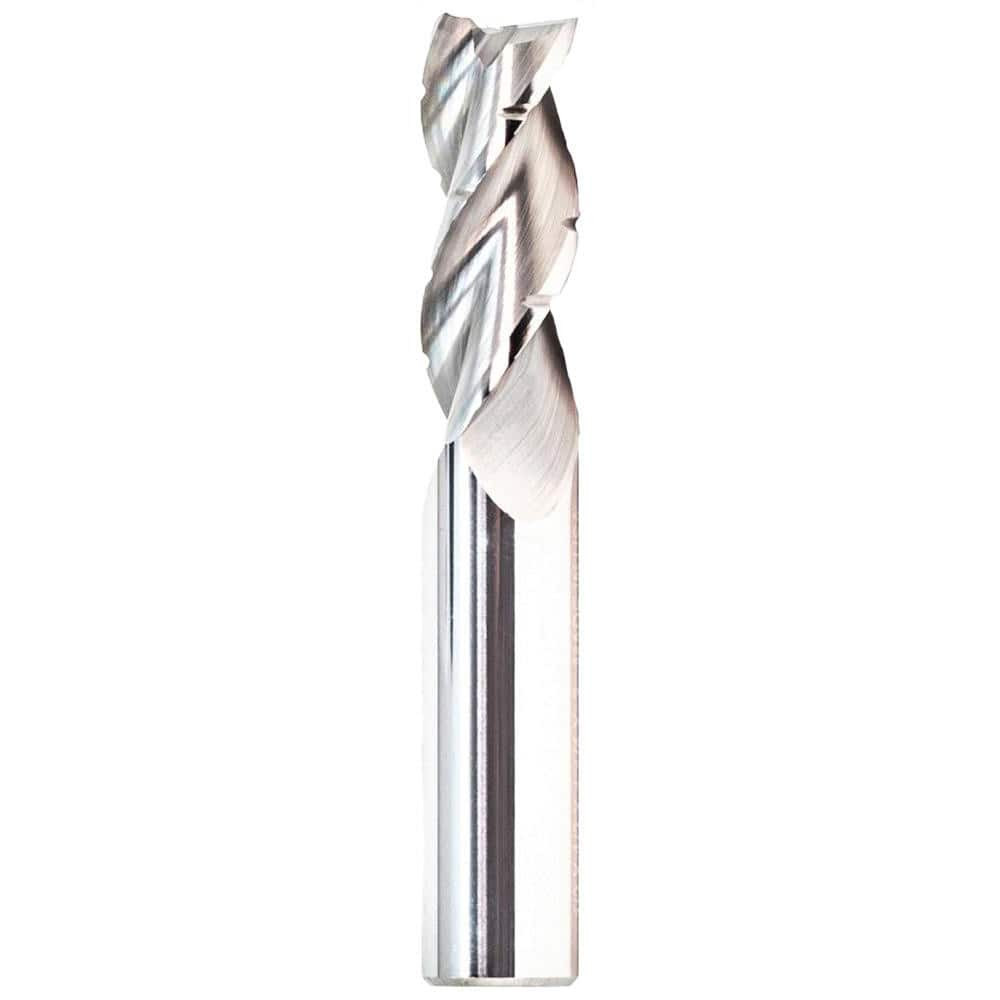 GWS 125635 Corner Radius End Mill: 3/8" Dia, 1-1/2" LOC, 0.015" Radius, 3 Flutes, Solid Carbide