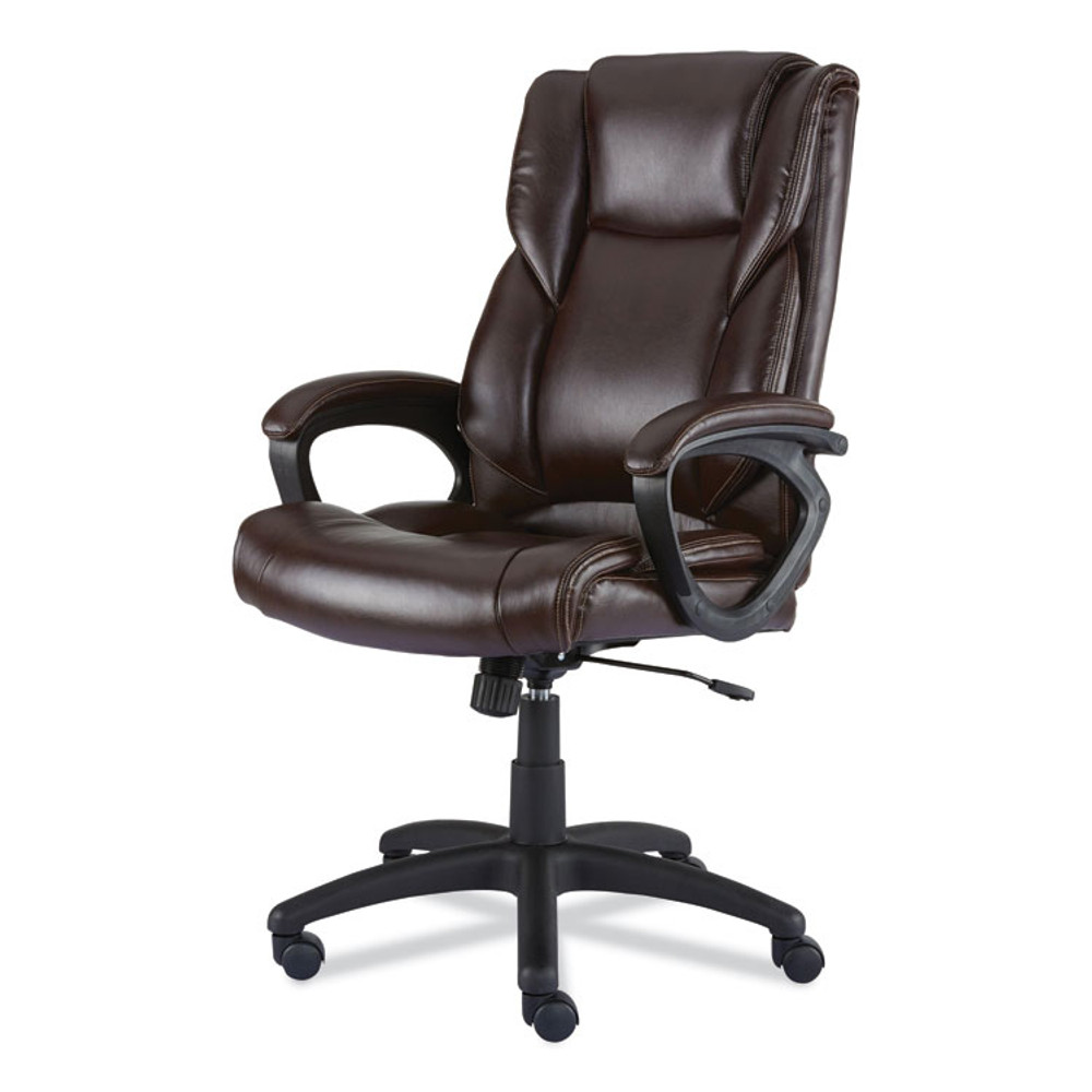 ALERA BRN42B59 Alera Brosna Series Mid-Back Task Chair, Supports Up to 250 lb, 18.15" to 21.77" Seat Height, Brown Seat/Back, Brown Base