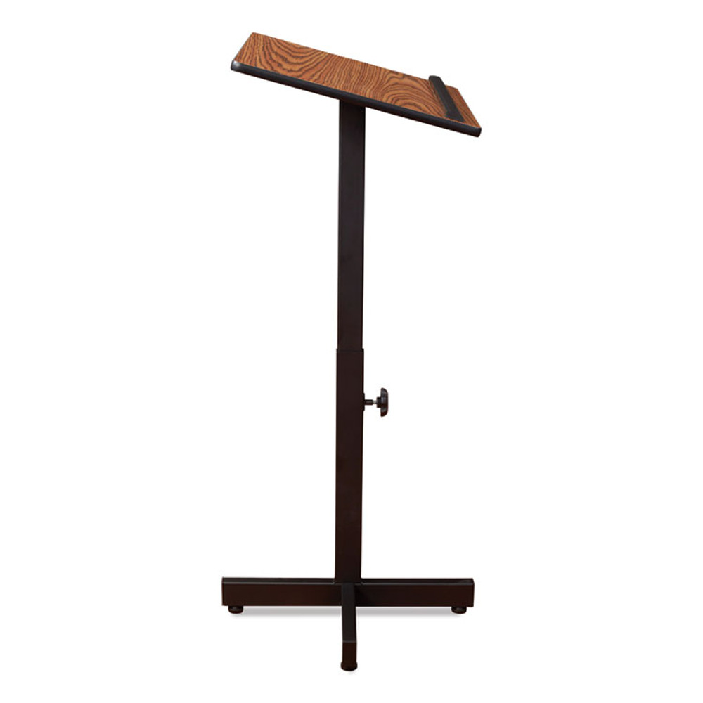 NATIONAL PUBLIC SEATING Oklahoma Sound® 70MO Portable Presentation Lectern Stand, 20 x 18.25 x 44, Medium Oak