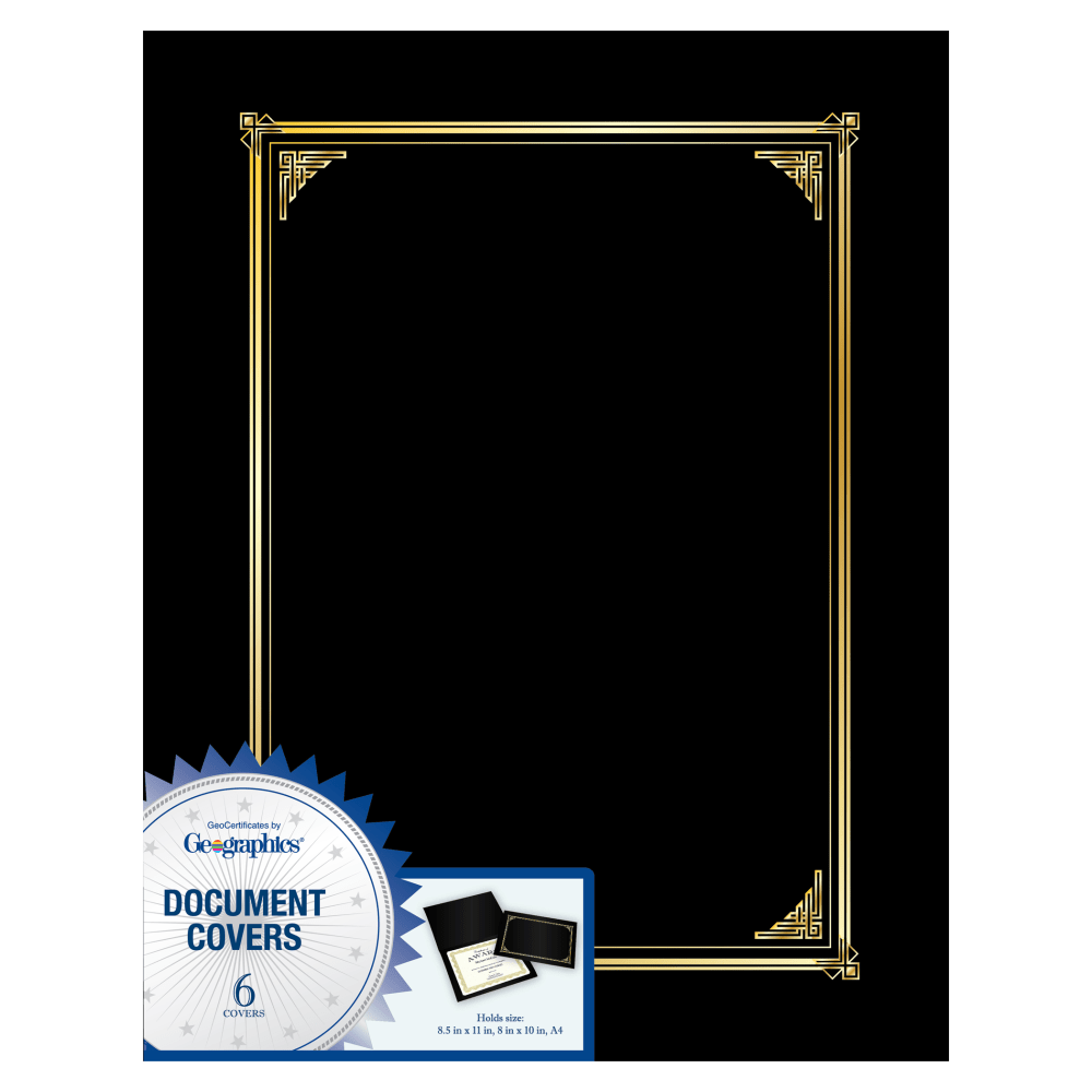 Display your awards and documents in style with this document frame. Substantial kraft paper and foil accents create an elegant look that accentuates accomplishments.  Heavy kraft paper creates a professional look and feel.  Great for awards, diplomas and other documents measuring up to 9in x 11in.  Foil accents add a stylish touch.  Contains Recycled Content - See Specs for Details.
