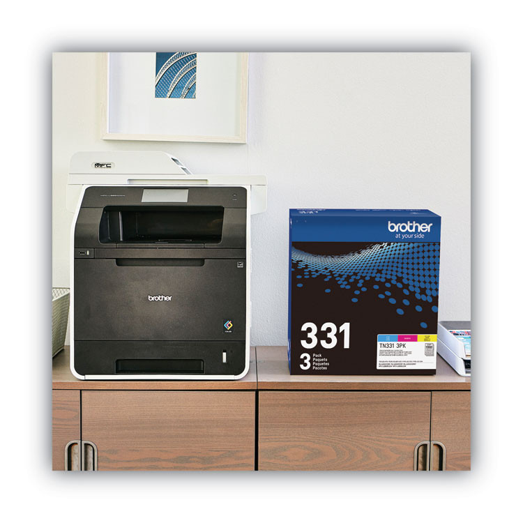 BROTHER INTL. CORP. TN3313PK TN3313PK Toner, 1,500 Page-Yield, Cyan/Magenta/Yellow