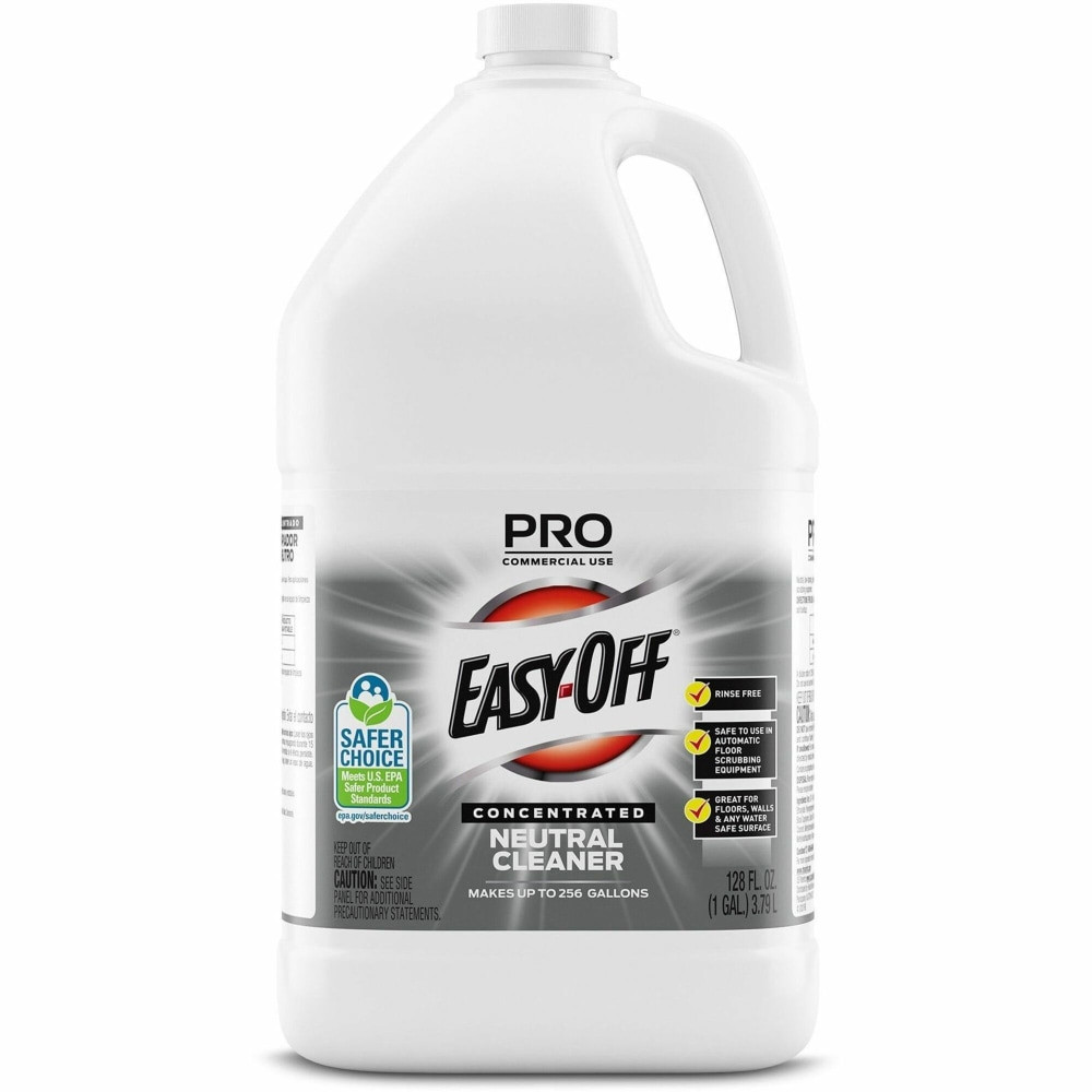 RECKITT BENCKISER 89770 Professional Easy-Off Neutral Cleaner - Concentrate Liquid - 128 fl oz (4 quart) - Neutral Scent - 1 Each - Blue