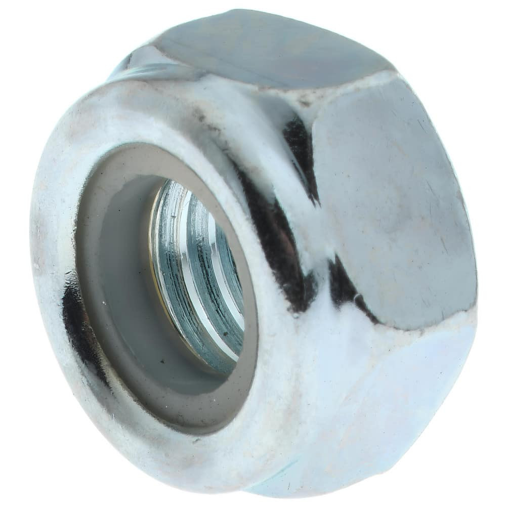 Value Collection 812050PR Hex Lock Nut: Insert, Nylon Insert, Grade 8 Steel, Zinc-Plated