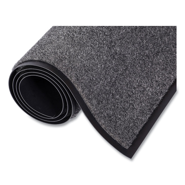 CROWN MATS & MATTING ET0048CH EcoStep Wiper Mat, Rectangular, Charcoal Gray Cut Pile Surface, 48" x 96"