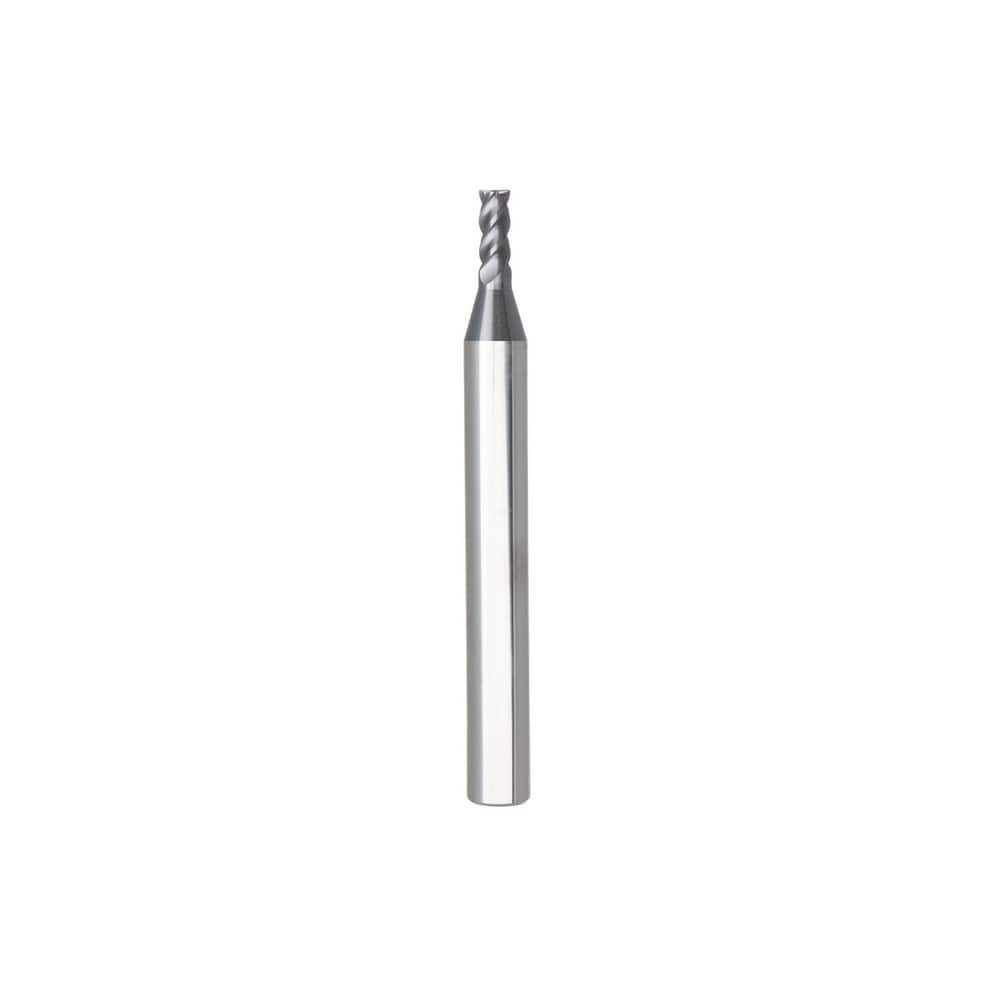 Niagara Cutter 03084135 Corner Radius End Mill: 0.1563" Dia, 15/32" LOC, 0.01" Radius, 4 Flutes, Solid Carbide