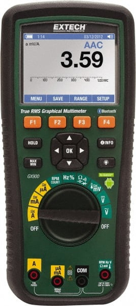 Extech GX900 CAT III, True RMS & Wireless Multimeter: 1,000 VAC/VDC