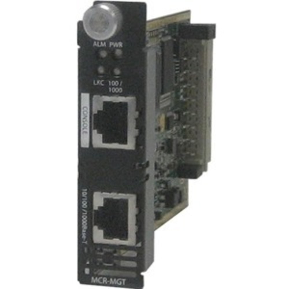 PERLE SYSTEMS 05051900 Perle MCR-MGT Management Module - 1 x RJ-45 10/100/1000Base-T Auto MDI/MDI-X LAN, 1 x RJ-45 RS-232 Management