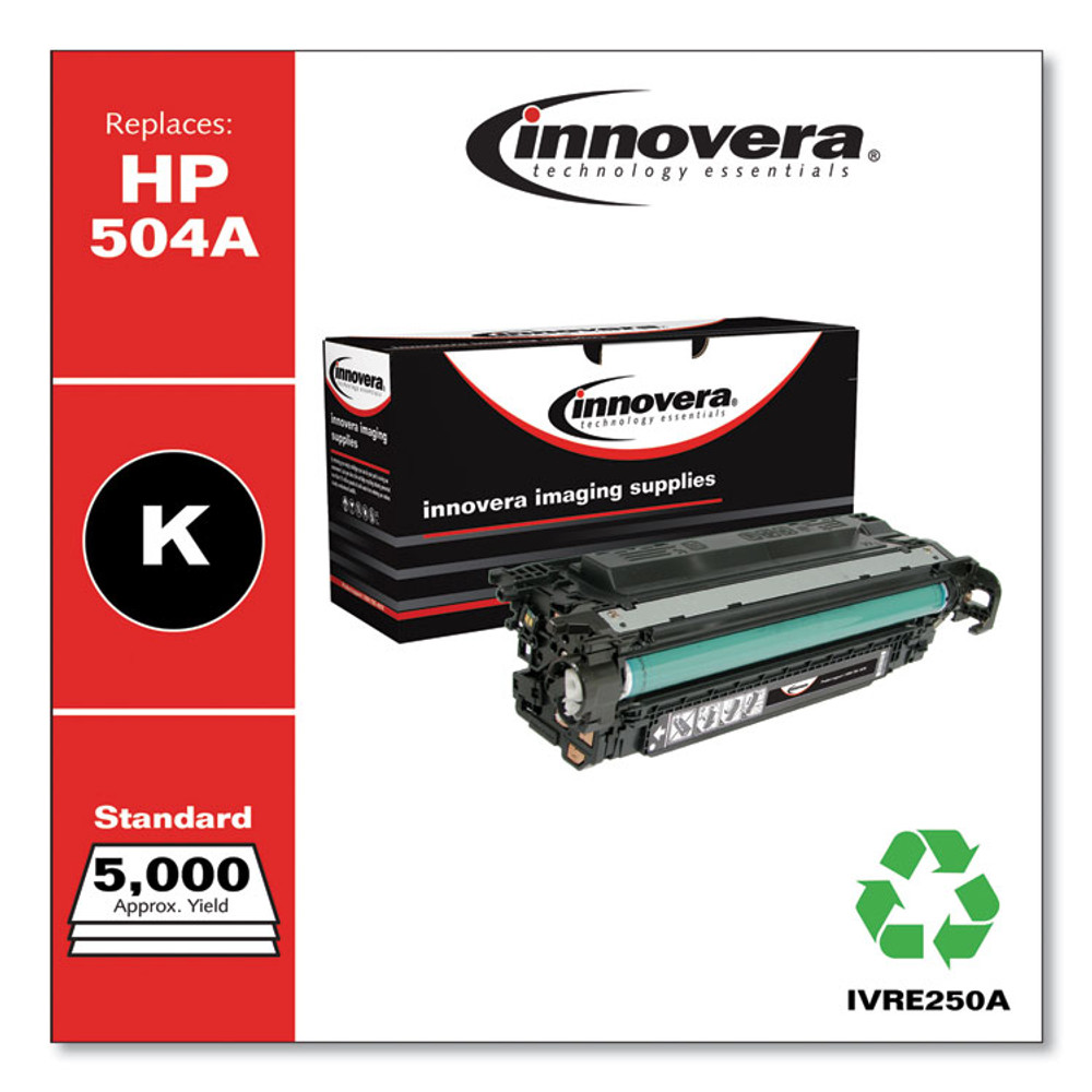 INNOVERA E250A Remanufactured Black Toner, Replacement for 504A (CE250A), 5,000 Page-Yield