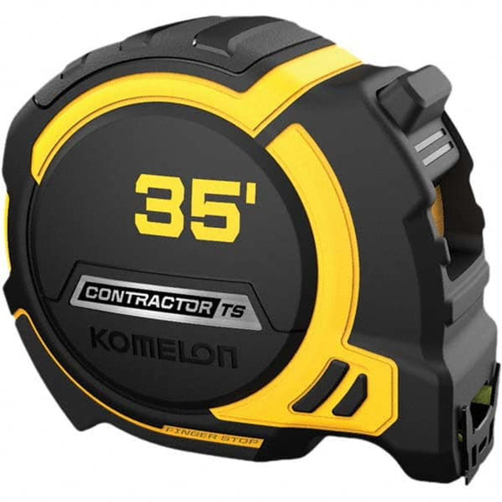 Komelon 93435 Tape Measure: 35' Long, 1-1/4" Width, High-Visibility Yellow & White Blade