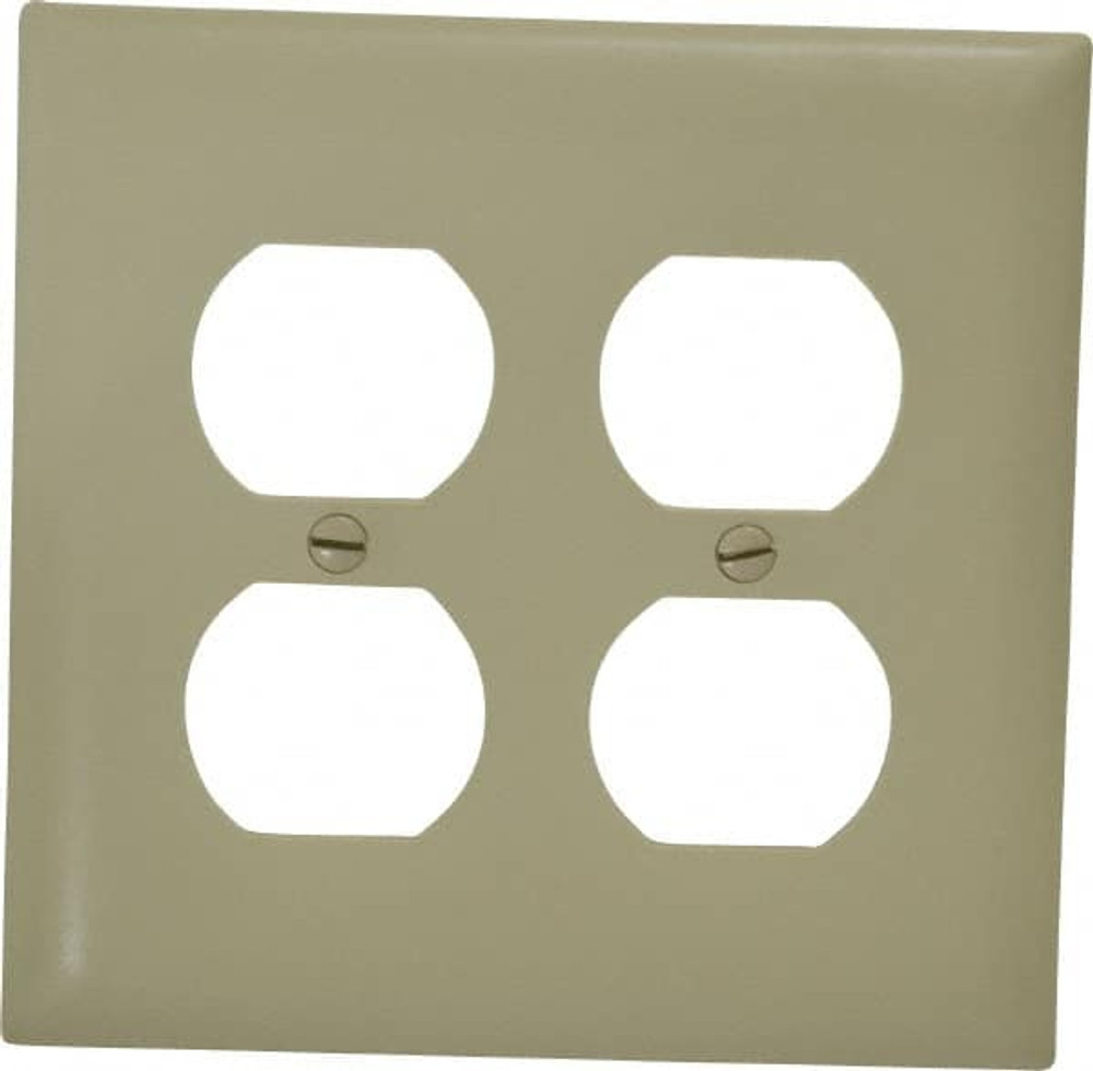 Pass & Seymour TP82I 2 Gang, 4-11/16 Inch Long x 2-15/16 Inch Wide, Standard Outlet Wall Plate