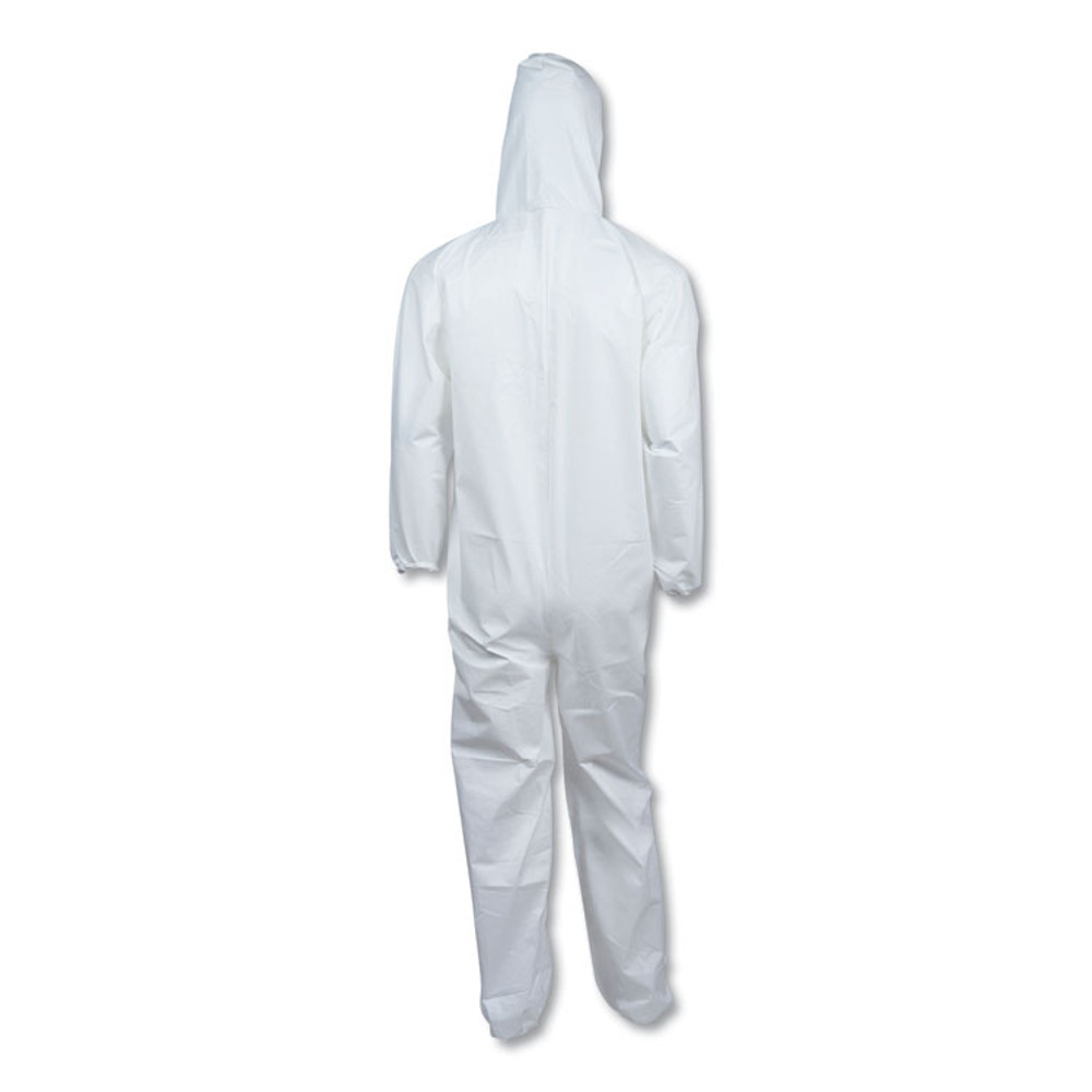 SMITH AND WESSON KleenGuard™ 44326 A40 Elastic-Cuff, Ankle, Hooded Coveralls, 3X-Large, White, 25/Carton