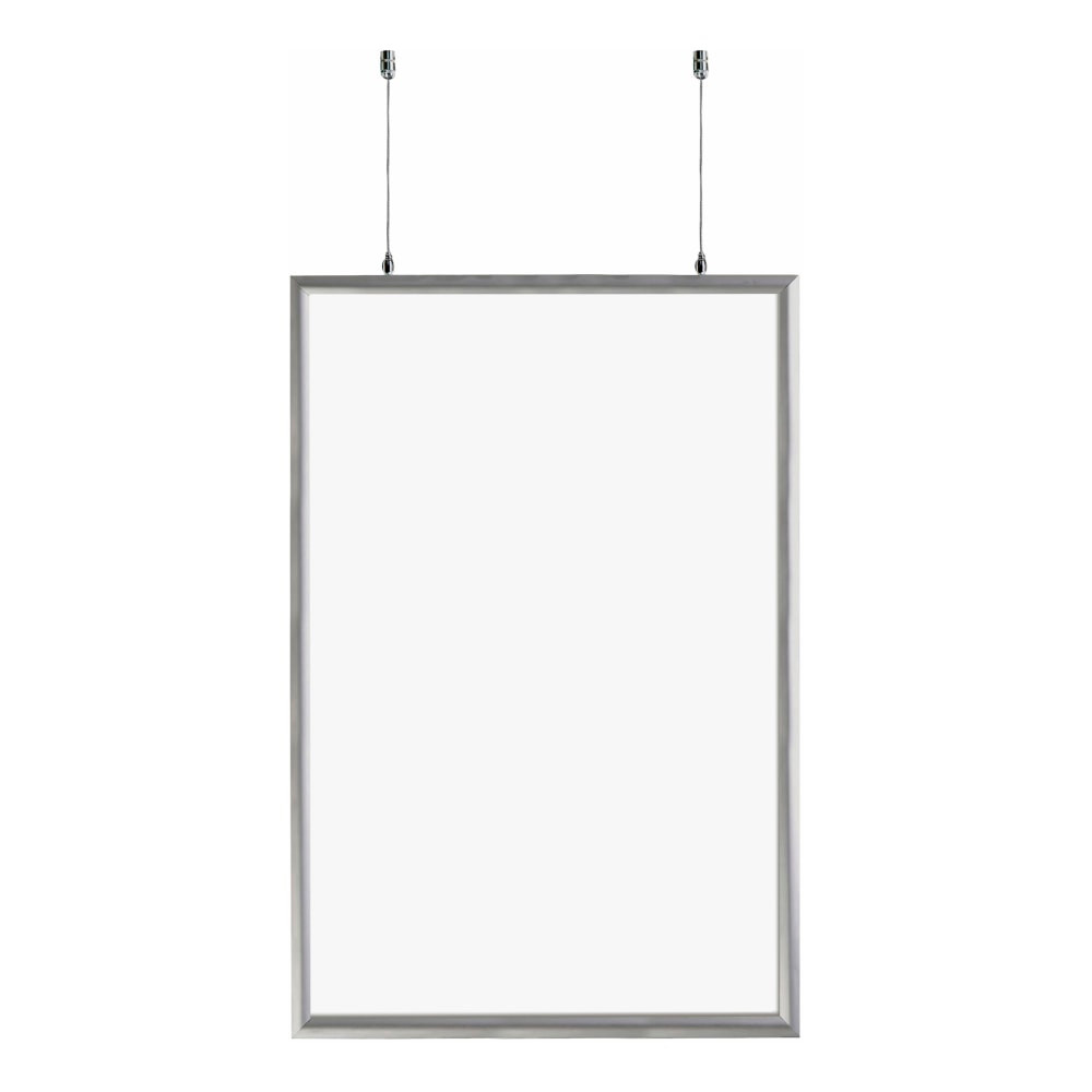 AZAR INTERNATIONAL INC 300416 Azar Displays Snap Frame, Double-Sided, 24in x 36in, Silver