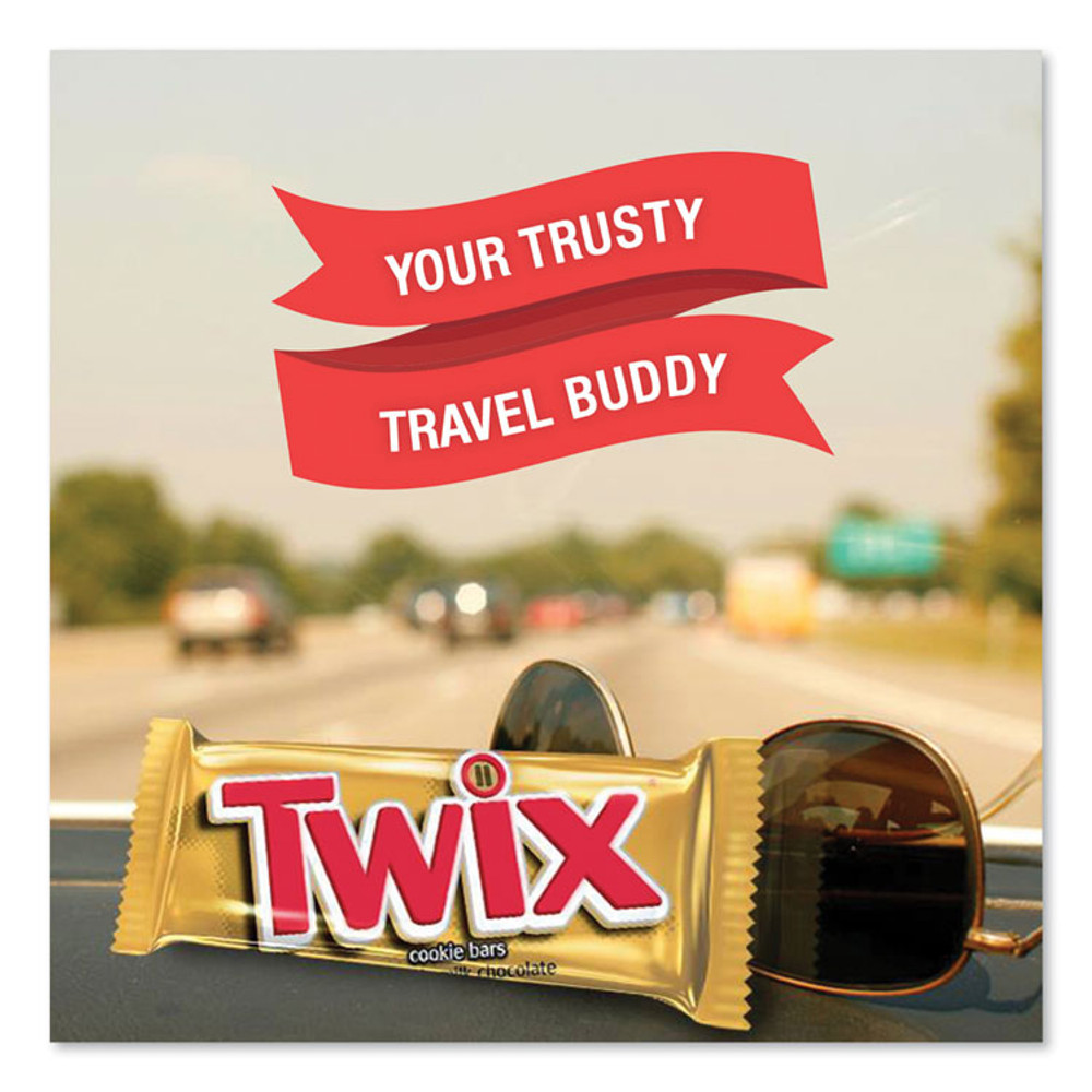 MARS, INC. Twix® 35387 Sharing Size Chocolate Cookie Bar, 3.02 oz, 24/Box