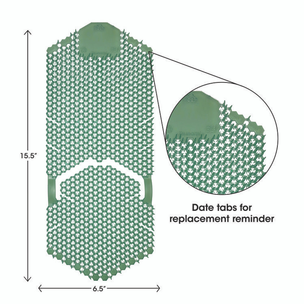 FRESH PRODUCTS TSU6CM Tsunami, Urinal Screen, Cucumber Melon, 5.22 oz, Green, 6/Carton