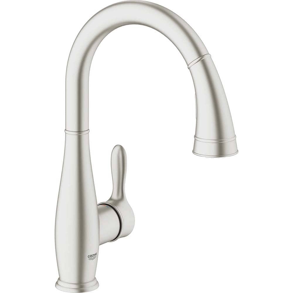 Grohe 30213DC1 Single-Handle Pull Down Kitchen Faucet Dual Spray 1.75 GPM