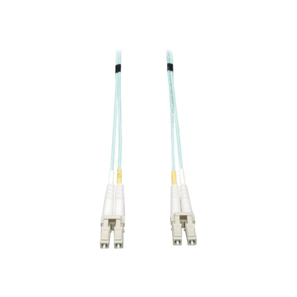 TRIPP LITE N820-02M Eaton Tripp Lite Series 10G Duplex Multimode 50/125 OM3 LSZH Fiber Optic Cable (LC/LC), Aqua, 2 m (6 ft.) - Patch cable - LC multi-mode (M) to LC multi-mode (M) - 1.83 m - fiber optic - duplex - 50 / 125 micron - OM3 - halogen-fre