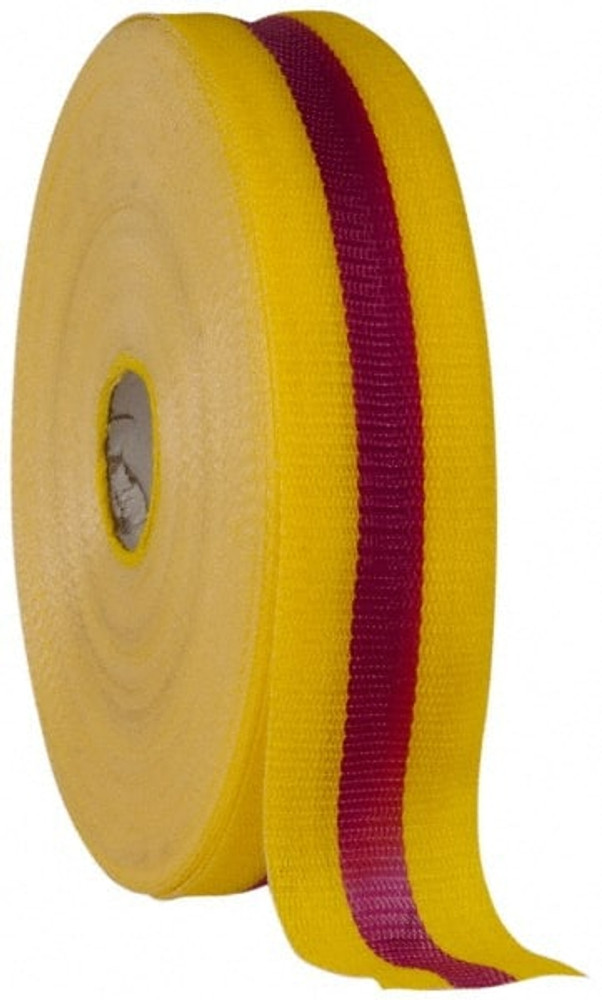 AccuformNMC BT5MY 2" Wide Roll, Woven Polyethylene, Magenta & Yellow Barricade Tape