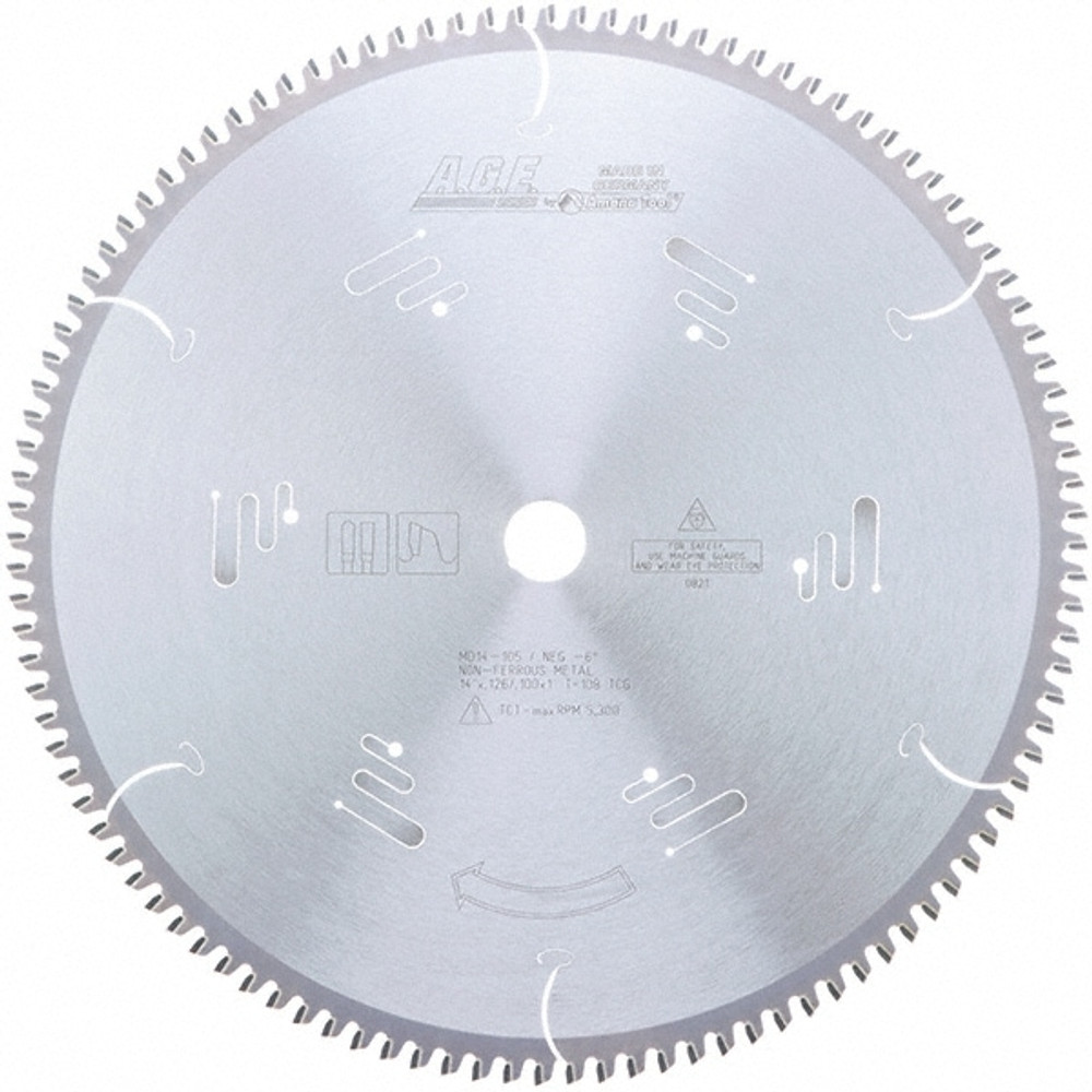 Amana Tool MD14-105 Wet & Dry Cut Saw Blade: 14" Dia, 1" Arbor Hole, 108 Teeth