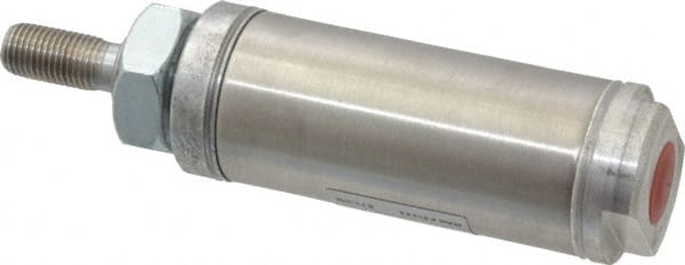 Norgren RP125X1.000-SAN Single Acting Rodless Air Cylinder: 1-1/4" Bore, 1" Stroke, 250 psi Max, 1/8 NPTF Port, Nose Mount