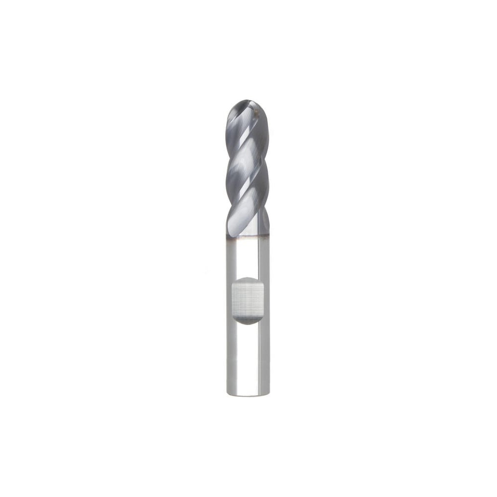 Niagara Cutter 03083817 Ball End Mill: 0.5" Dia, 1" LOC, 4 Flute, Solid Carbide