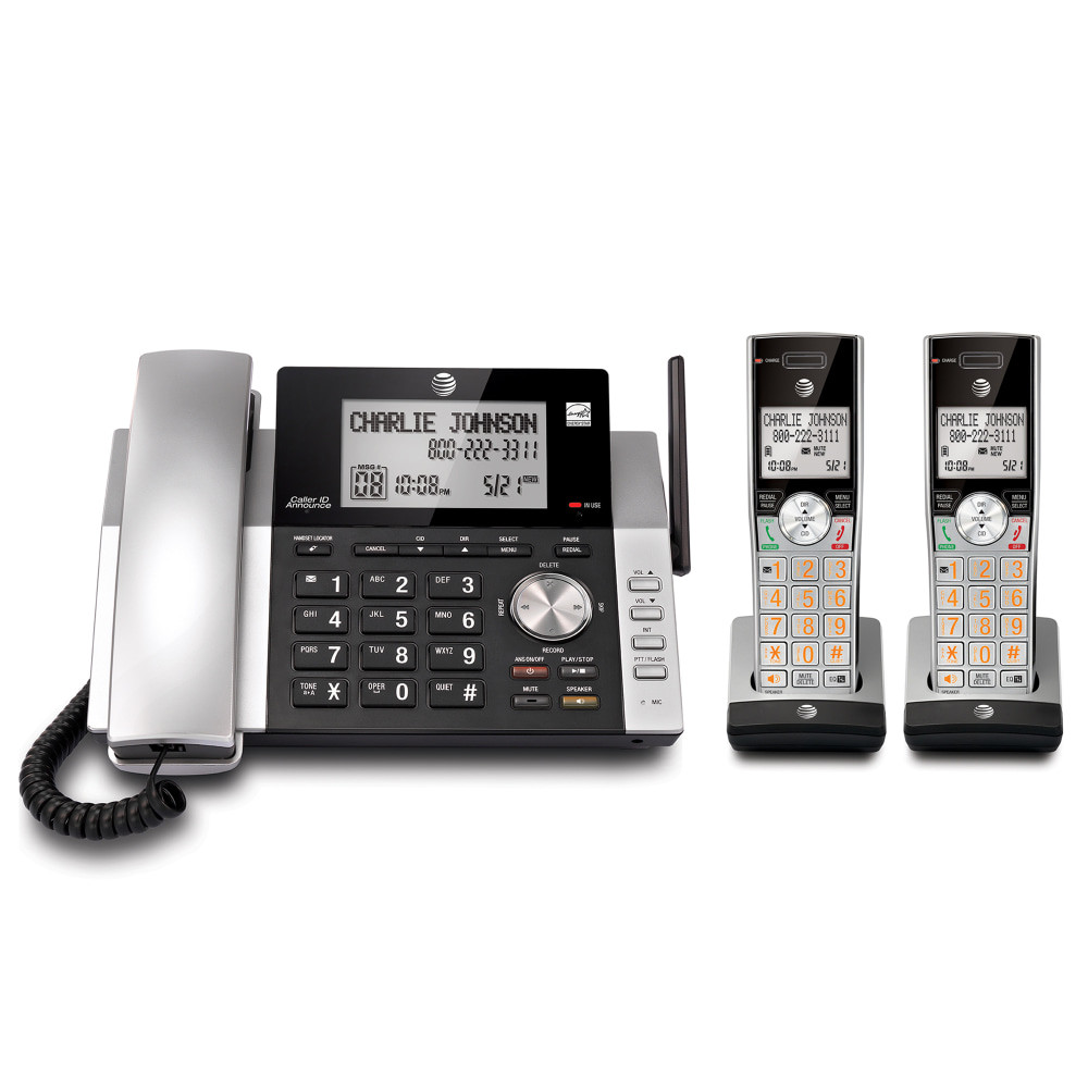 VTECH HOLDINGS LTD 80-9875-00 AT&T CL84215 2 Handsets DECT 6.0 Expandable Phone System With Digital Answering System