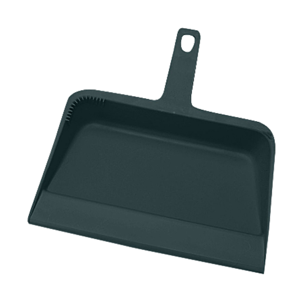 GENUINE JOE 02406  Heavy-duty Plastic Dust Pan, 12in, Black