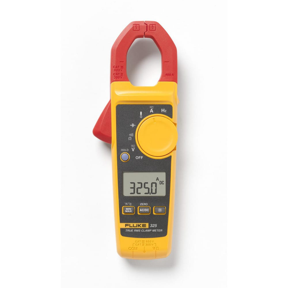 Fluke FLUKE-325 CAL Clamp Meters; Jaw Style: Clamp On ; Jaw Capacity (Decimal Inch): 1.3000 ; Maximum DC Voltage: 600 ; Maximum AC Current (A): 400 ; Maximum DC Current (A): 400 ; Maximum AC Voltage: 600