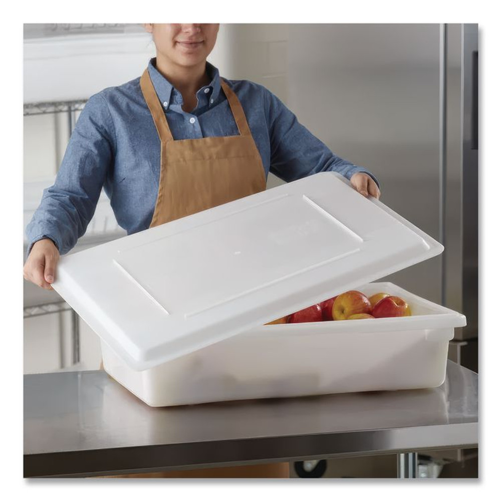 RUBBERMAID COMMERCIAL PROD. 3502 WHI Food/Tote Box Lids, 26 x 18, White, Plastic
