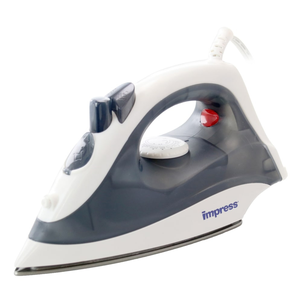 CRYSTAL PROMOTIONS 99595737M Impress Compact And Lightweight Steam And Dry Iron, 11in x 6in