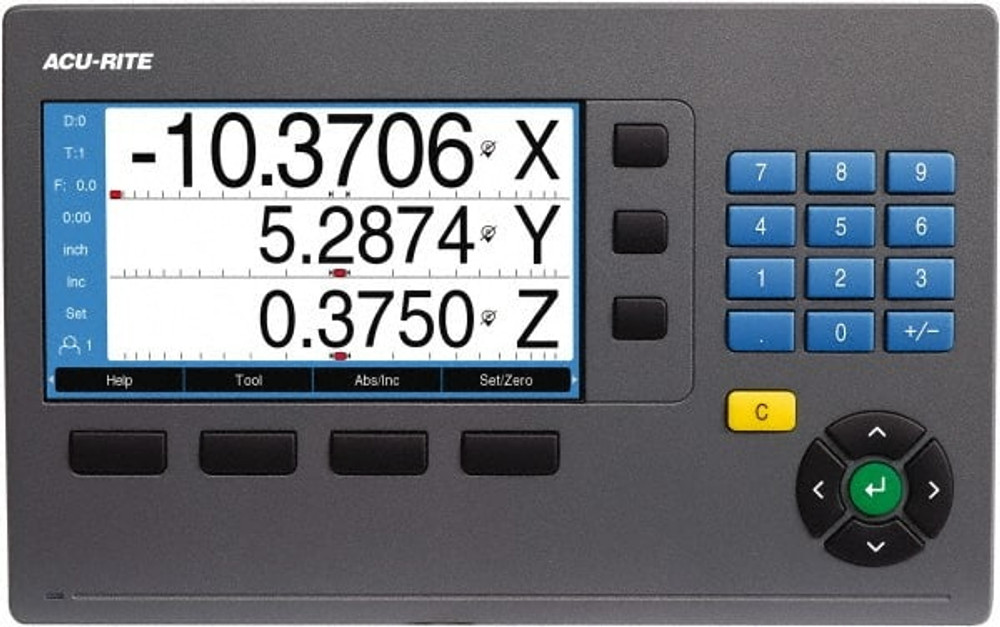 Acu-Rite 1197251-01 DRO Counter: 3 Axes, Grinding, Lathe & Milling Compatible