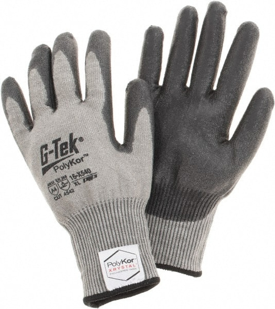 PIP 16-560/XL Cut-Resistant Gloves: Size XL, ANSI Cut A4, Polyurethane, Synthetic