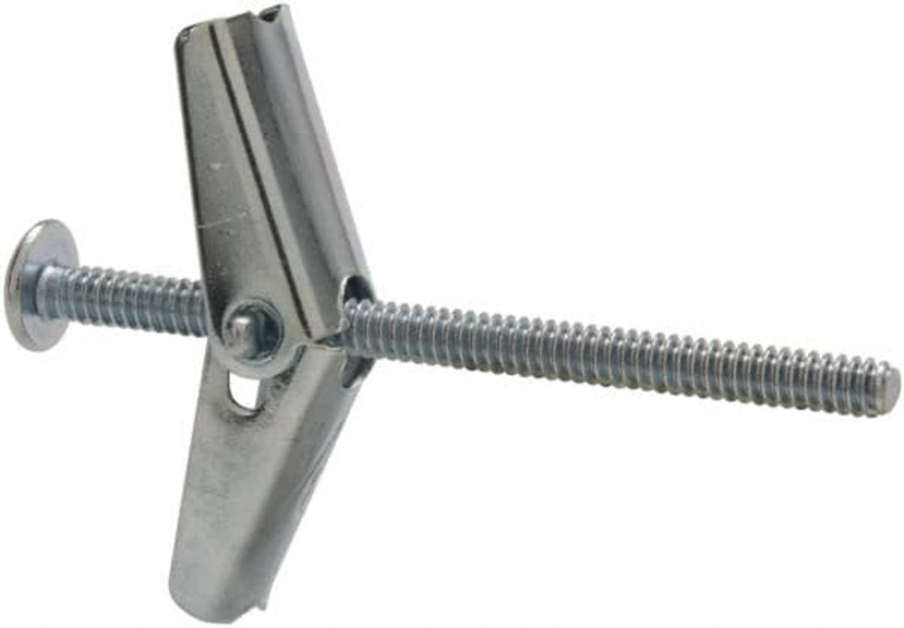 DeWALT Anchors & Fasteners 04023-PWR 1/8" Diam x 2" OAL, 1/8" Screw, Steel Toggle Bolt Drywall & Hollow Wall Anchor