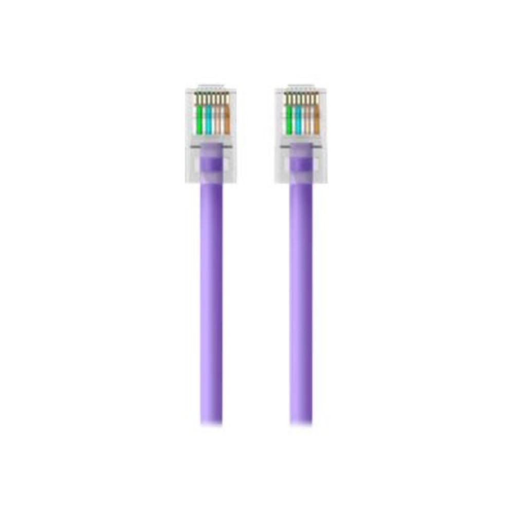 BELKIN, INC. Belkin A3L791-08-PUR  - Patch cable - RJ-45 (M) to RJ-45 (M) - 8 ft - UTP - CAT 5e - purple - for Omniview SMB 1x16, SMB 1x8; OmniView SMB CAT5 KVM Switch