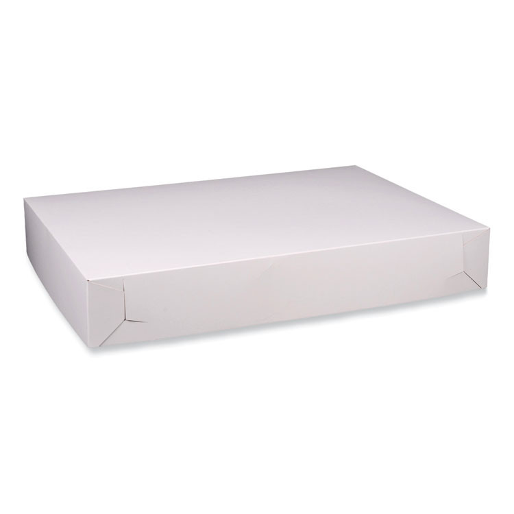 SOUTHERN CHAMPION TRAY SCT® 1995 Bakery Boxes, Standard, 26 x 18.5 x 4, White, Paper, 50/Carton