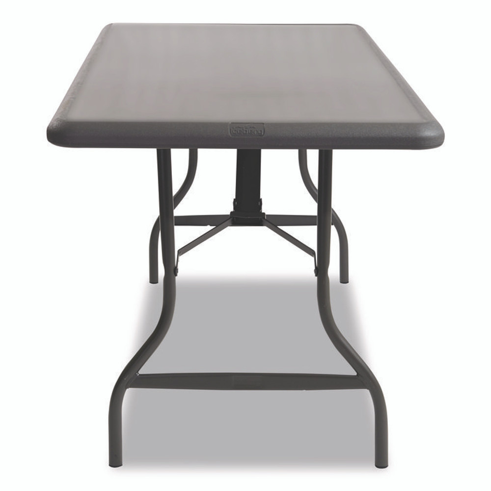 ICEBERG ENTERPRISES 65237 IndestrucTable Industrial Folding Table, Rectangular, 96" x 30" x 29", Charcoal