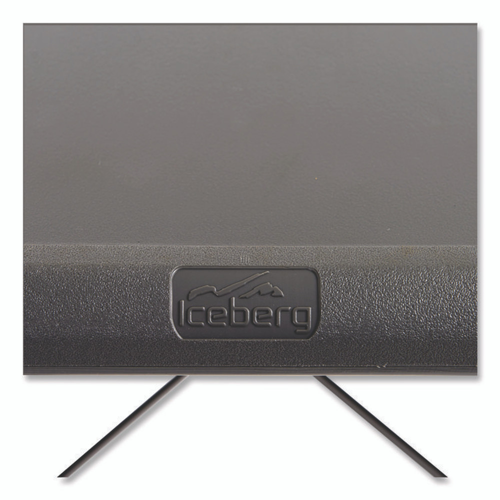 ICEBERG ENTERPRISES 65237 IndestrucTable Industrial Folding Table, Rectangular, 96" x 30" x 29", Charcoal