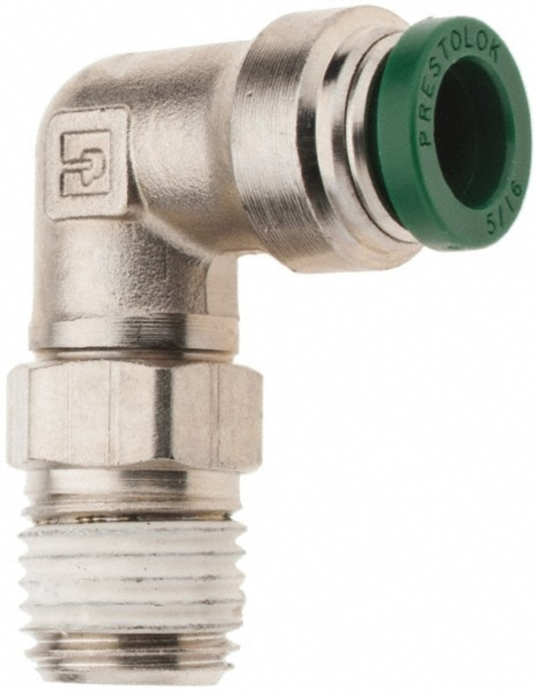 Parker 12547 Push-To-Connect Tube to Male & Tube to Male NPT Tube Fitting: Male Swivel Elbow, 1/4" Thread, 5/16" OD