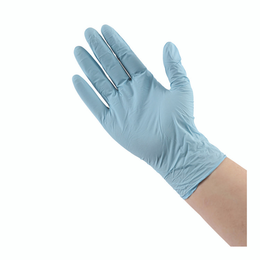 BOARDWALK 382XLBXA Disposable Examination Nitrile Gloves, X-Large, Blue, 5 mil, 100/Box