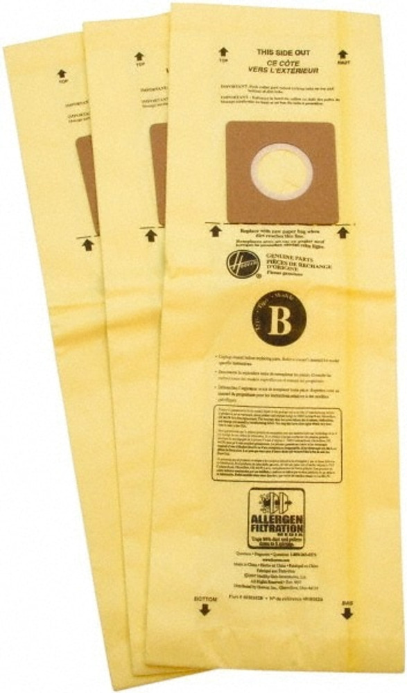 Hoover 4010103B Pack of (3) 4 Gal Micron Vacuum Bags