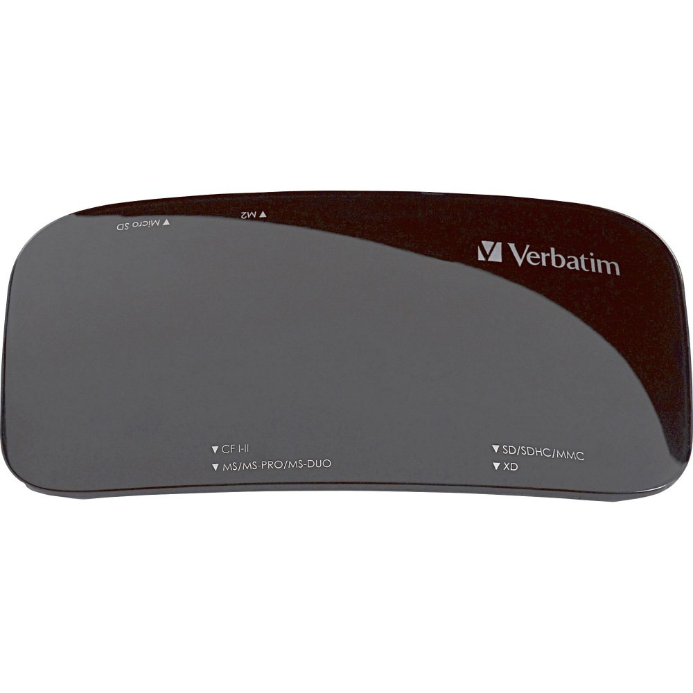 VERBATIM AMERICAS LLC Verbatim 97705  Universal Card Reader, USB 2.0 - Black - USB 2.0 - Black