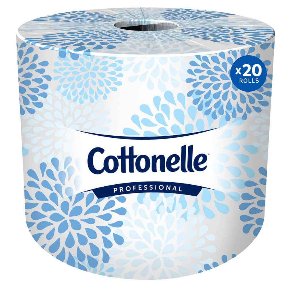Cottonelle 13135  Bathroom Tissue: Recycled Fiber, 2-Ply, White