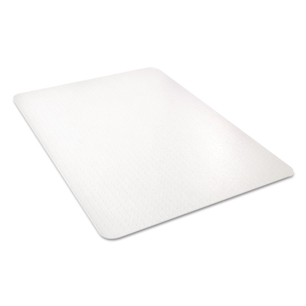 DEFLECTO CORPORATION CM11442FPC Clear All Day Use Chair Mat for Flat to Extra-High/Plush Pile Carpeted Floors, Rectangular, Straight Edges, 46" x 60", Clear