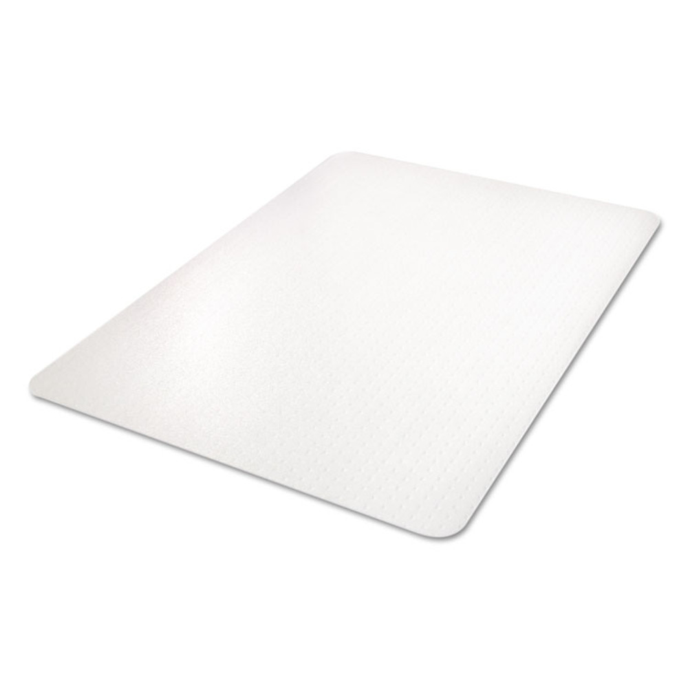 DEFLECTO CORPORATION CM11442FPC Clear All Day Use Chair Mat for Flat to Extra-High/Plush Pile Carpeted Floors, Rectangular, Straight Edges, 46" x 60", Clear