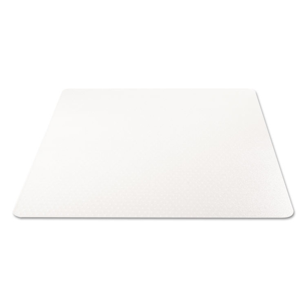 DEFLECTO CORPORATION CM11442FPC Clear All Day Use Chair Mat for Flat to Extra-High/Plush Pile Carpeted Floors, Rectangular, Straight Edges, 46" x 60", Clear