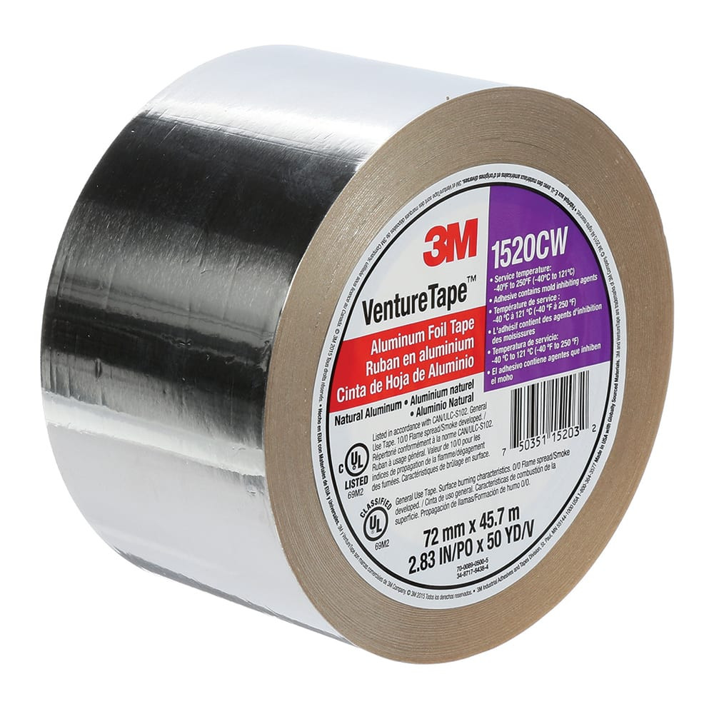 3M Foil Tape: 72 mm Wide, Gray 7100043713