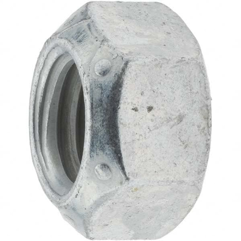 Value Collection KP66133 Hex Lock Nut: Distorted Thread, 5/8-11, Grade C Steel, Zinc-Plated with Wax