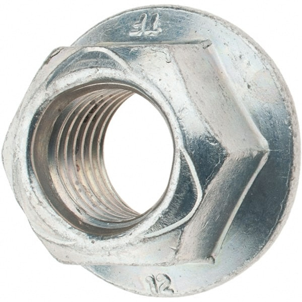 MSC 41785 Hex Lock Nut: Distorted Thread, Grade Class 12 Steel, Cadmium-Plated with Wax