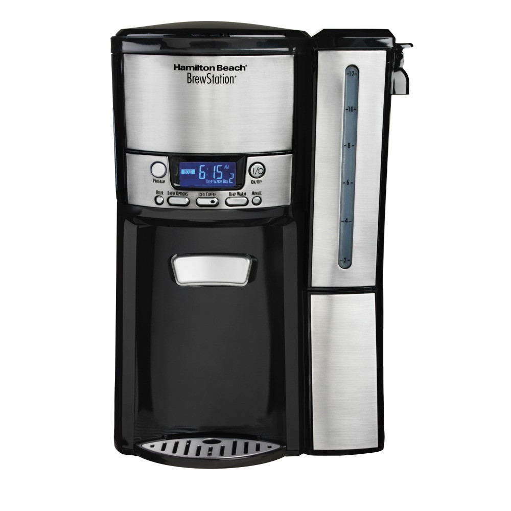 HAMILTON BEACH BRANDS INC. Hamilton Beach 47950  BrewStation 12 Cup Dispensing Coffeemaker (47950) - 12 Cup(s) - Multi-serve - Coffee Strength Setting - Timer - Black