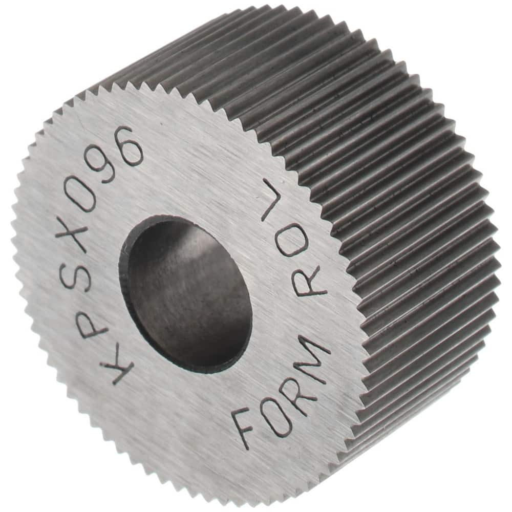 MSC KPSX096 Standard Knurl Wheel: 3/4" Dia, 80 ° Tooth Angle, Straight, Cobalt