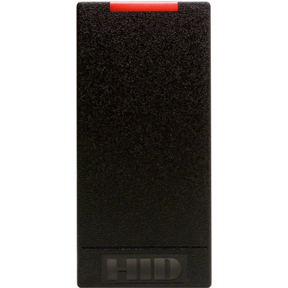 HID GLOBAL HID 900NTNNEK00000  iCLASS R10 6100C Smart Card Reader - Contactless - Cable - 3.25in Operating Range - Wiegand, Pigtail - Mullion Mount, Surface Mount - Black